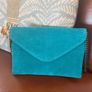 J.Crew Teal Chain Shoulder Bag